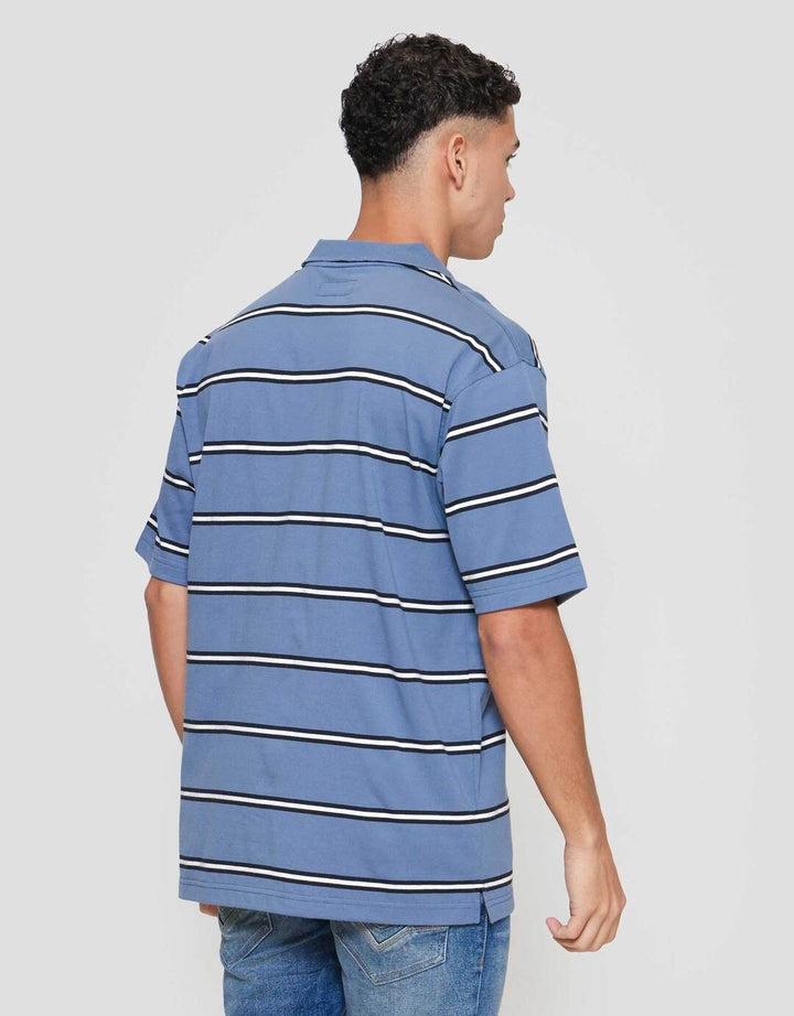 Nevada Yarndyed Stripe Kaos Polo Pria