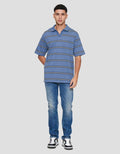 Nevada Yarndyed Stripe Kaos Polo Pria