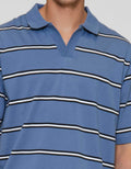 Nevada Yarndyed Stripe Kaos Polo Pria