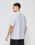 ZES Textured Stripe Polo Lengan Pendek Pria PLA205