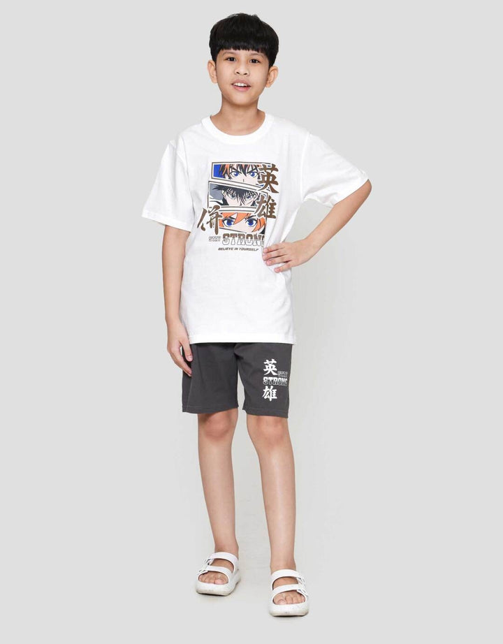 Nevada Print Anime Colase Pakaian Setelan Anak Laki-laki