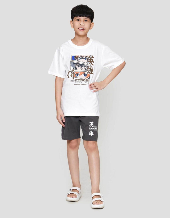 Nevada Print Anime Colase Pakaian Setelan Anak Laki-laki