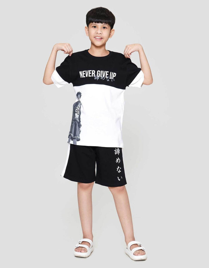 Nevada Print Anime Boy Pakaian Setelan Anak Laki-laki