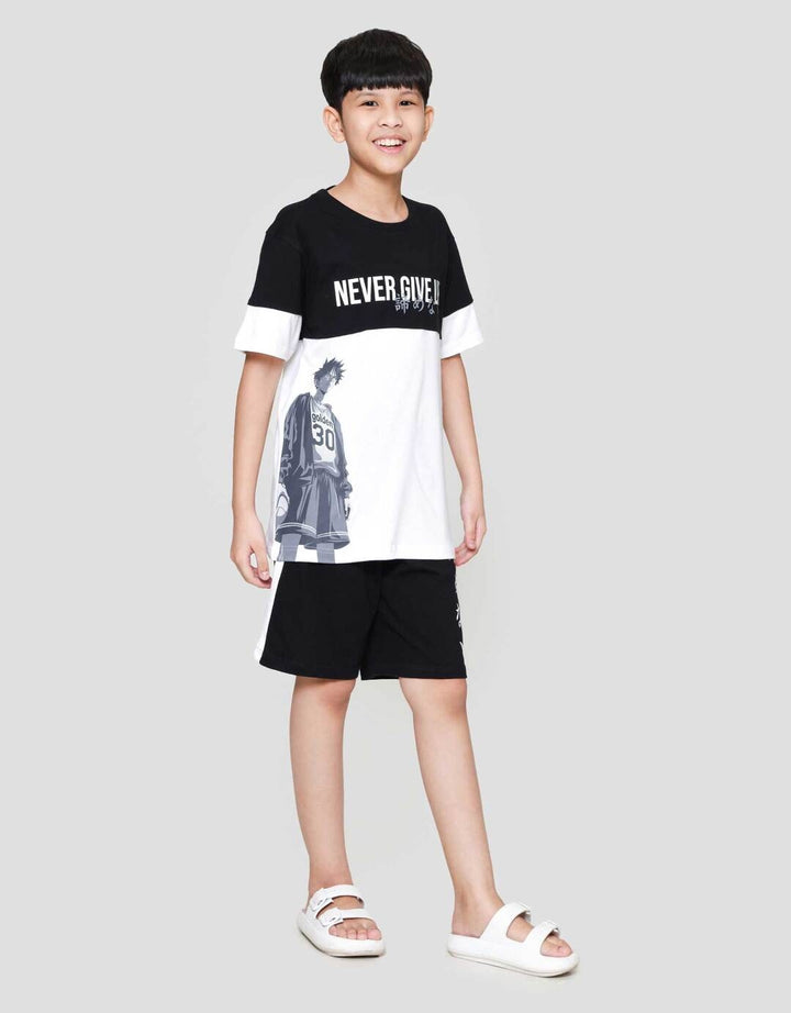 Nevada Print Anime Boy Pakaian Setelan Anak Laki-laki