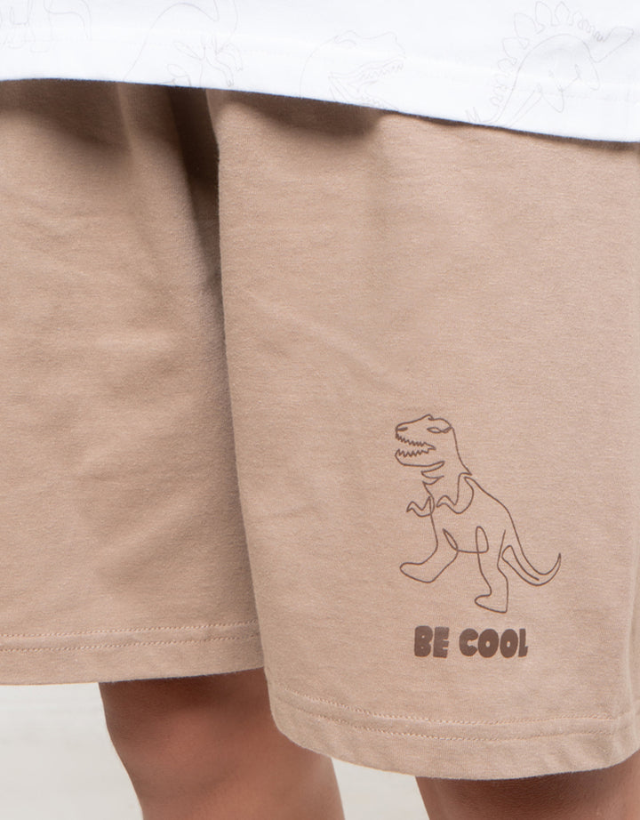 Nevada Full Print Dino Pakaian Setelan Anak Laki-laki