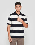 Cole Stripes Rugby Kaos Polo Pria