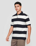 Cole Stripes Rugby Kaos Polo Pria
