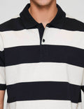 Cole Stripes Rugby Kaos Polo Pria