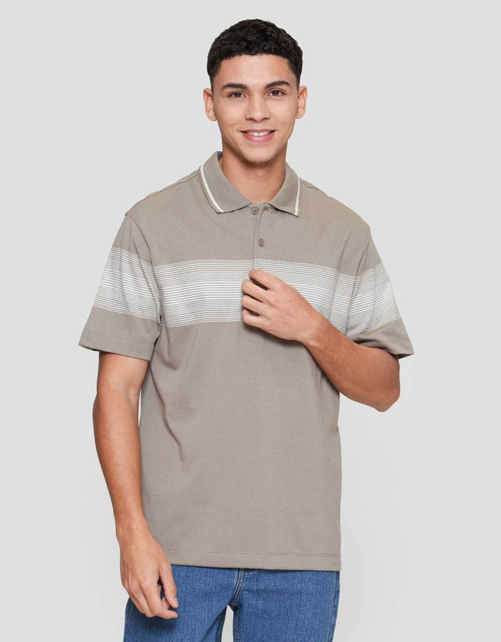 Cole Stripe Chest Kaos Polo Pria