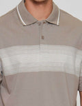 Cole Stripe Chest Kaos Polo Pria