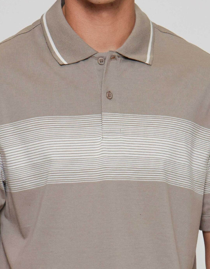 Cole Stripe Chest Kaos Polo Pria
