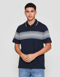 Cole Stripe Chest Kaos Polo Pria