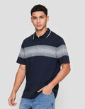 Cole Stripe Chest Kaos Polo Pria