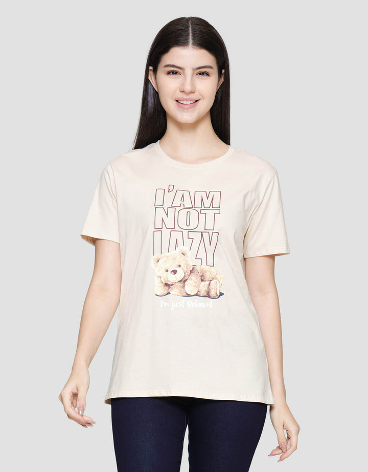 Nevada Solid Reg Comb Im Not Lazy Kaos Wanita