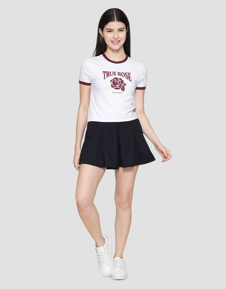 Nevada Solid Bt Rose Kaos Wanita