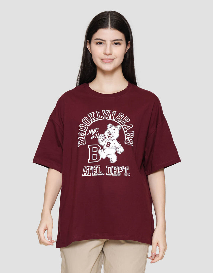 Nevada Solid Comb Brooklyn Bear Kaos Oversize Wanita