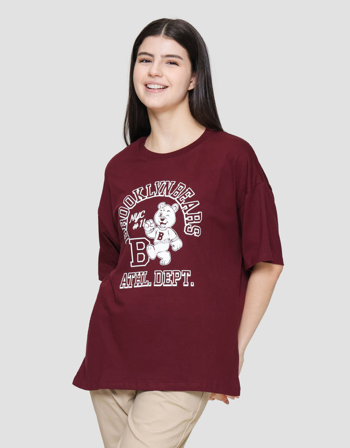 Nevada Solid Comb Brooklyn Bear Kaos Oversize Wanita