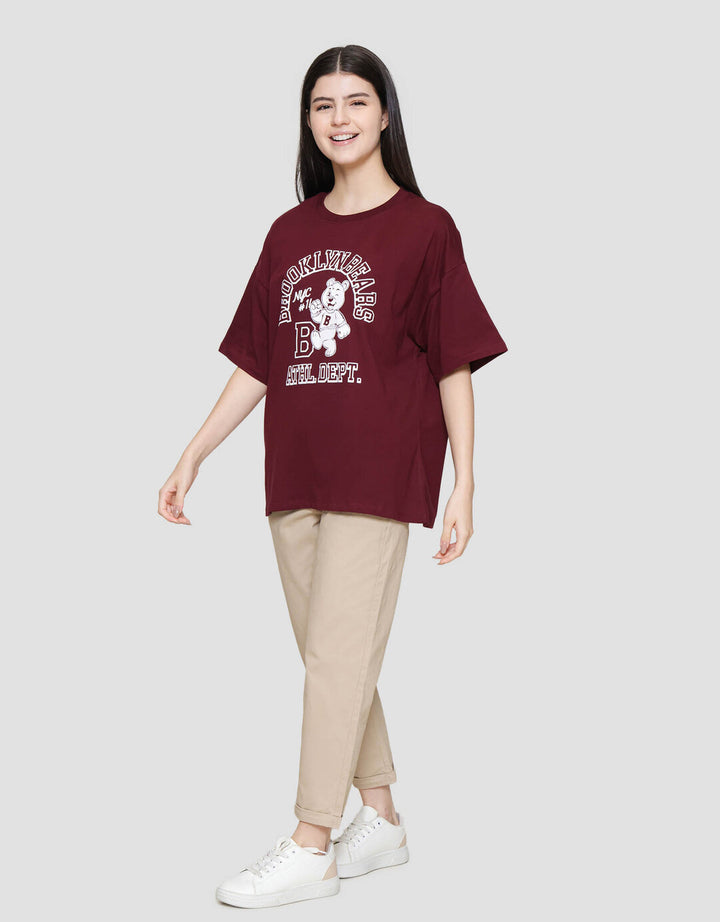 Nevada Solid Comb Brooklyn Bear Kaos Oversize Wanita