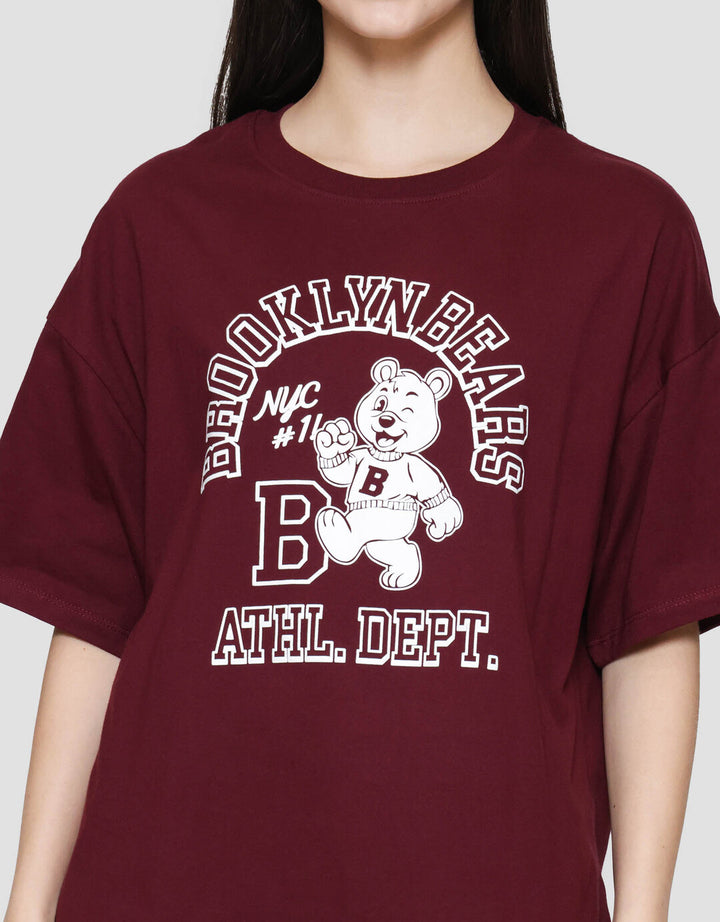 Nevada Solid Comb Brooklyn Bear Kaos Oversize Wanita