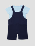 Little M Knit Team Teddy Chenille Jumpsuit Overall Anak Laki-laki
