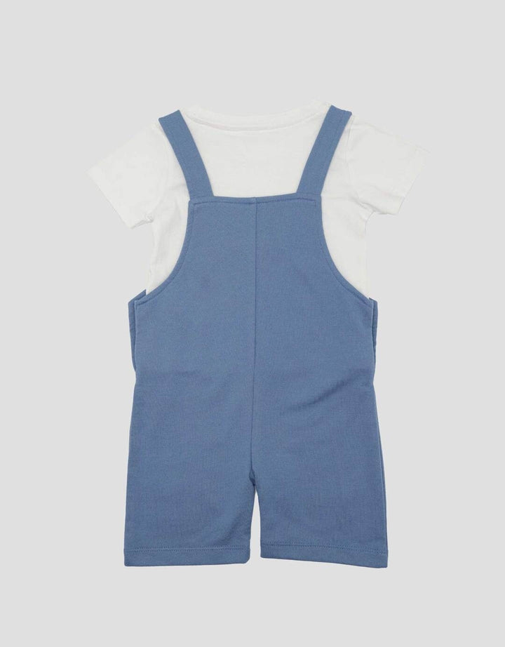 Little M Knit Roar Chenille Jumpsuit Overall Anak Perempuan