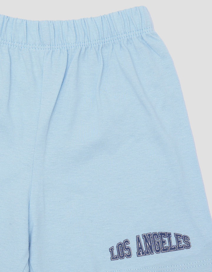 Little M Print Bear Los Angeles Setelan Anak Laki-laki