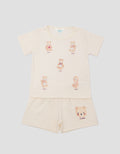 Little M Print Bears Setelan Anak Perempuan
