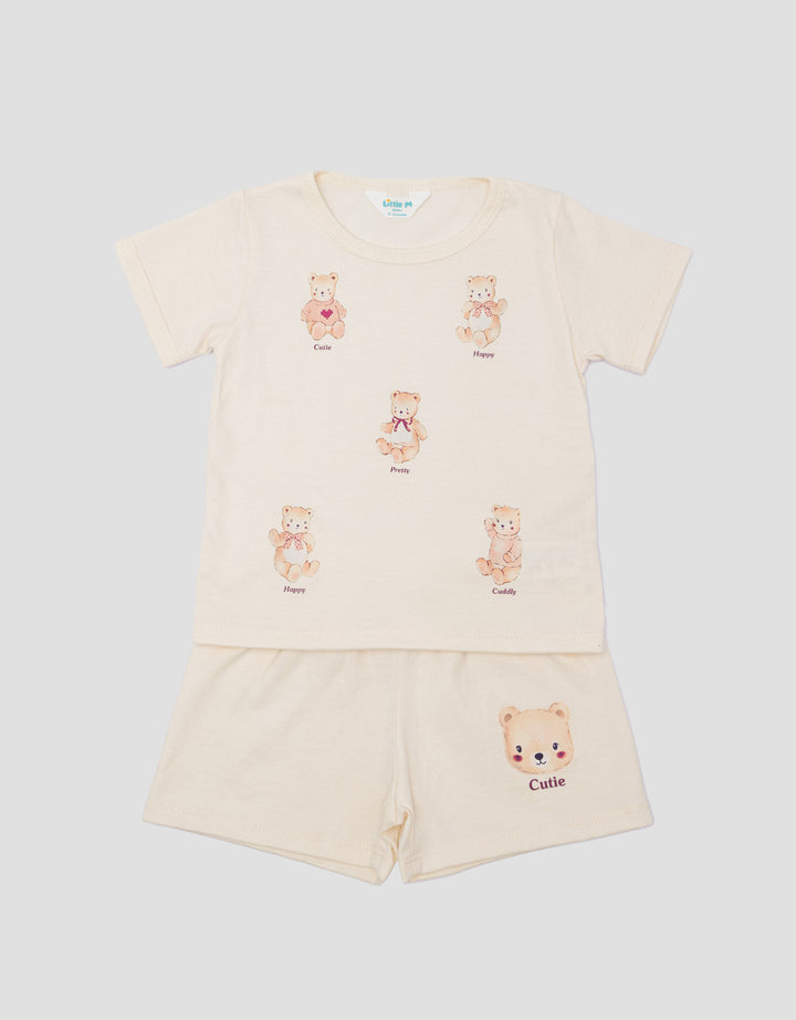 Little M Print Bears Setelan Anak Perempuan