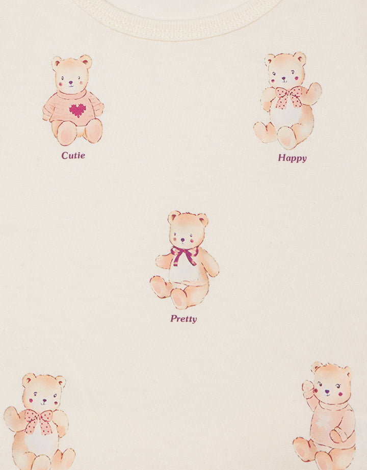 Little M Print Bears Setelan Anak Perempuan