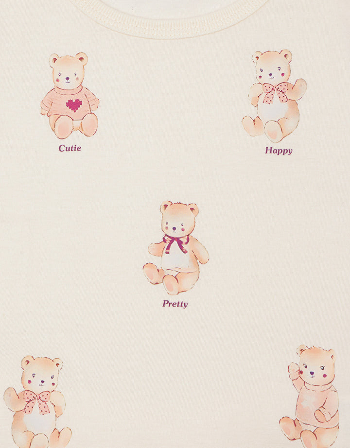 Little M Print Bears Setelan Anak Perempuan