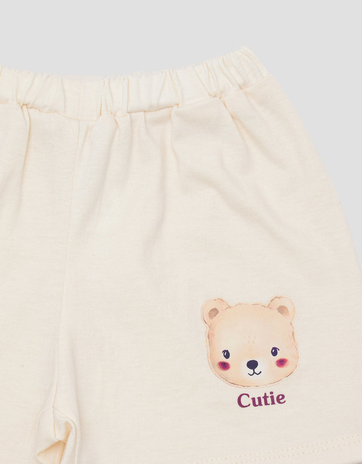 Little M Print Bears Setelan Anak Perempuan