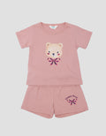 Little M Print Bears Setelan Anak Perempuan