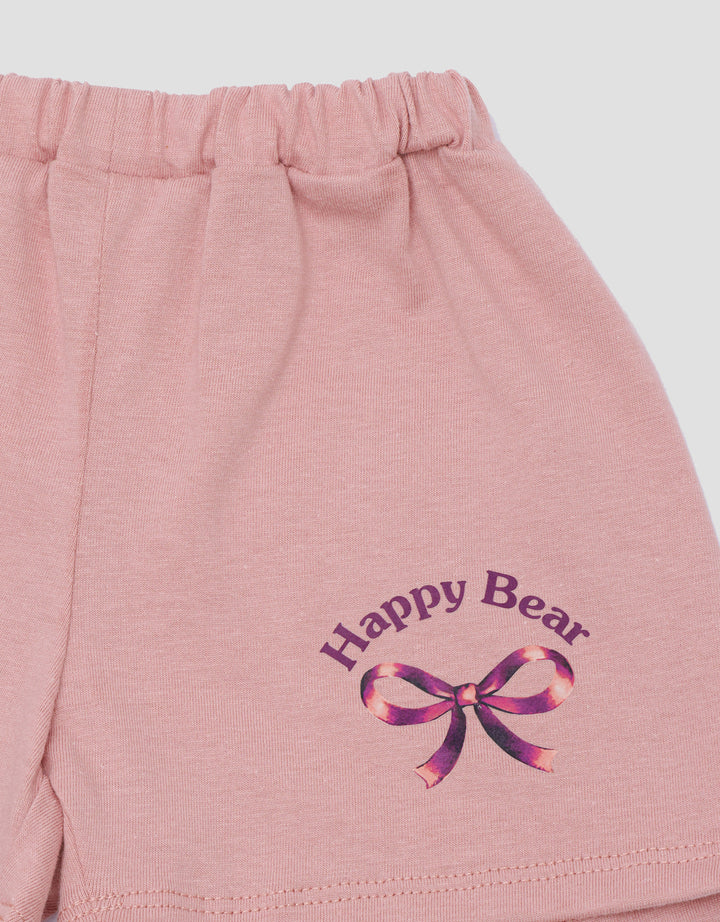 Little M Print Bears Setelan Anak Perempuan