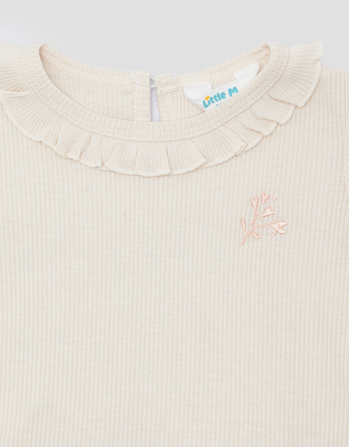 Little M Print Flowers Pakaian Setelan Anak Perempuan