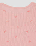Little M Textured Fp Pita Baju Set Anak Perempuan