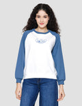Disney Reguler Raglan Print Stitch Sweater Wanita