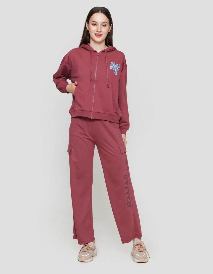 Disney Regular Print Stitch Jaket Wanita