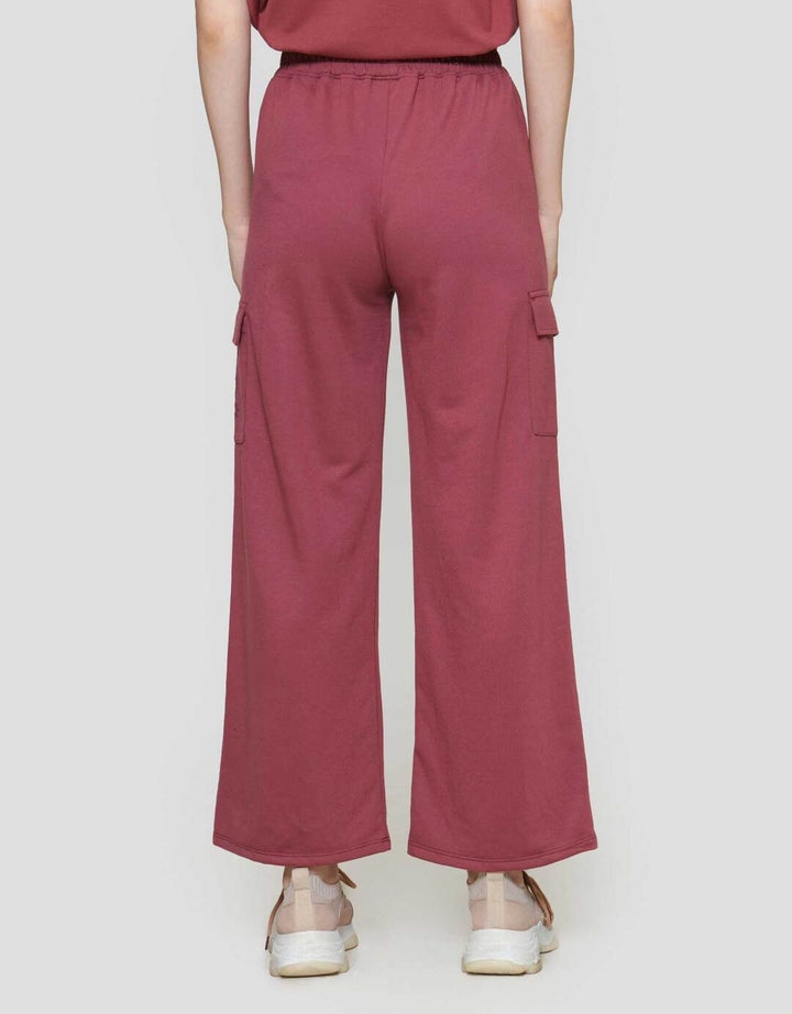 Disney Print Stitch Celana Cargo Wanita