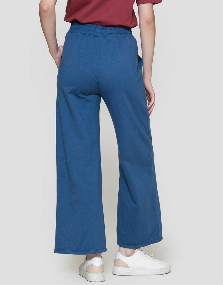 Disney Wide Leg Print Stitch Celana Panjang Wanita