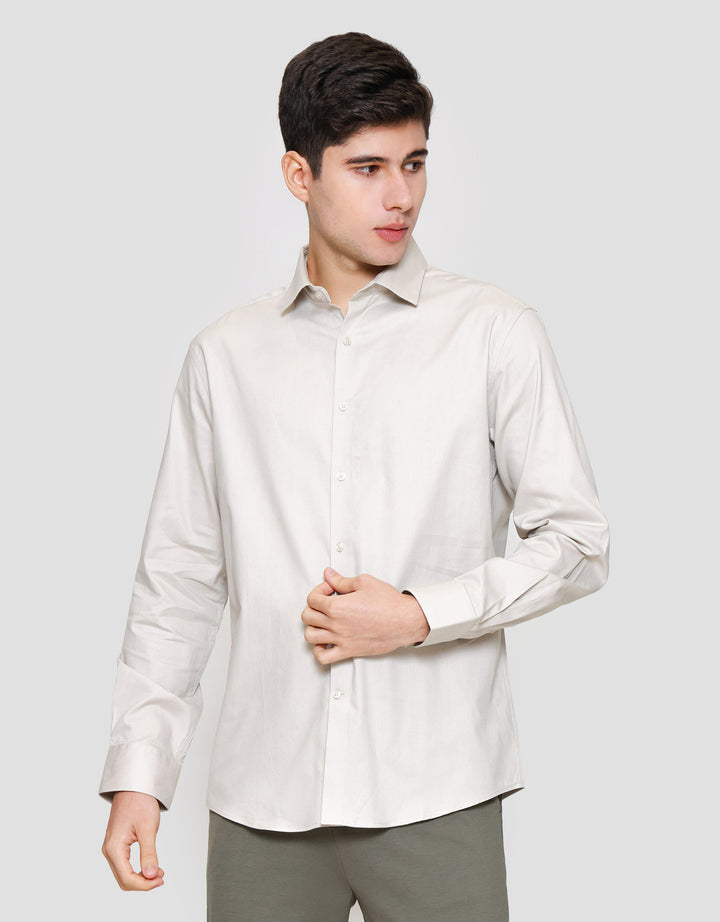 Cole Reg Fit Plain Twill Kemeja Pria