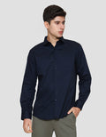 Cole Reg Fit Plain Twill Kemeja Pria