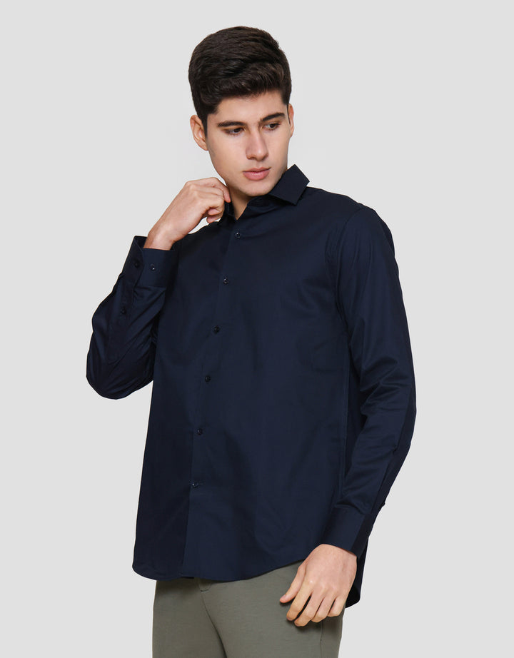 Cole Reg Fit Plain Twill Kemeja Pria
