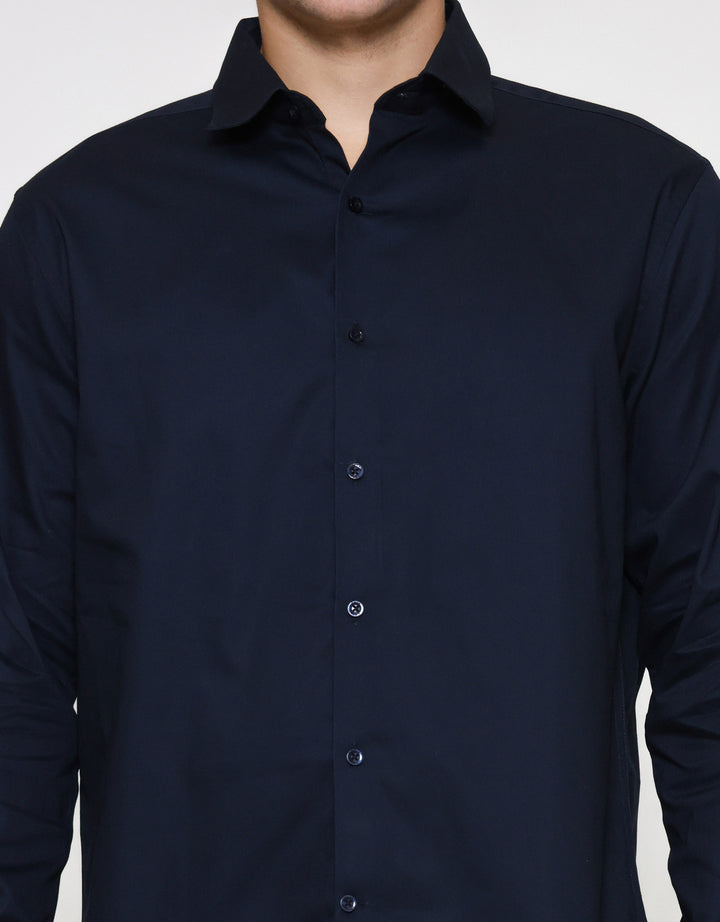 Cole Reg Fit Plain Twill Kemeja Pria