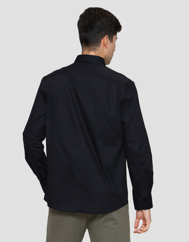 Cole Reg Fit Plain Twill Kemeja Pria