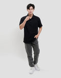 Cole Solid Slub Pocket Kaos Polo Pria