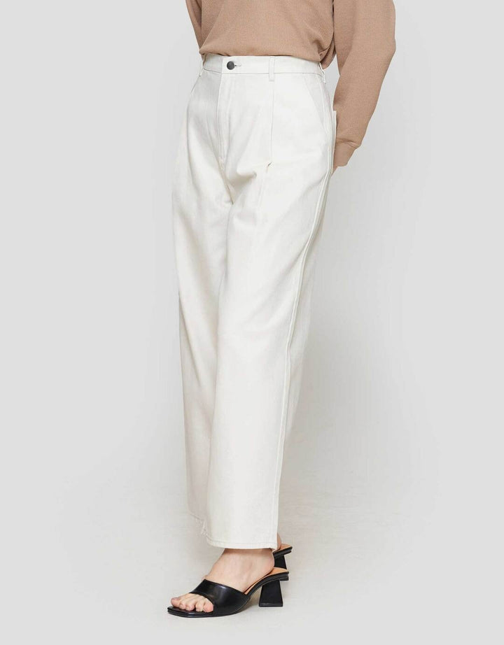 Suko Twill Pants Lipit Drapey Celana Panjang Wanita
