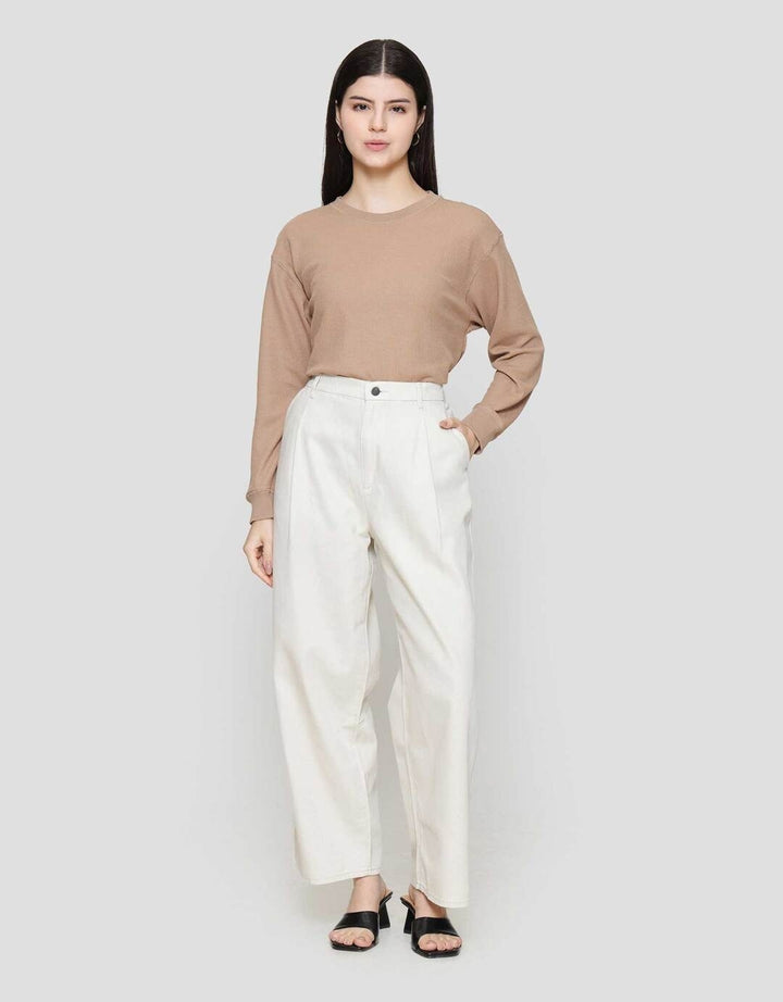 Suko Twill Pants Lipit Drapey Celana Panjang Wanita
