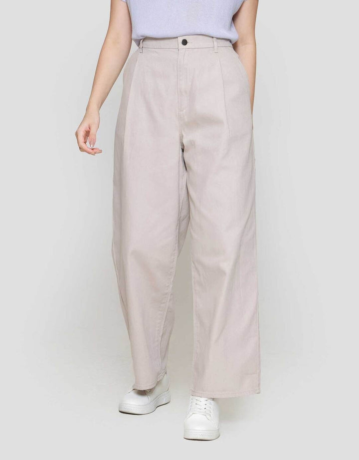 Suko Twill Pants Lipit Drapey Celana Panjang Wanita