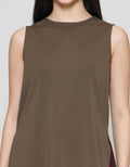 Suko Sleevele With Side Slit Kaos Wanita