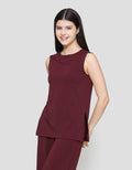 Suko Sleevele With Side Slit Kaos Wanita